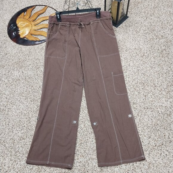Balance Collection Pants - 3167 Size Large Balance Collection Brown Pull-on Roll Tab Pants.